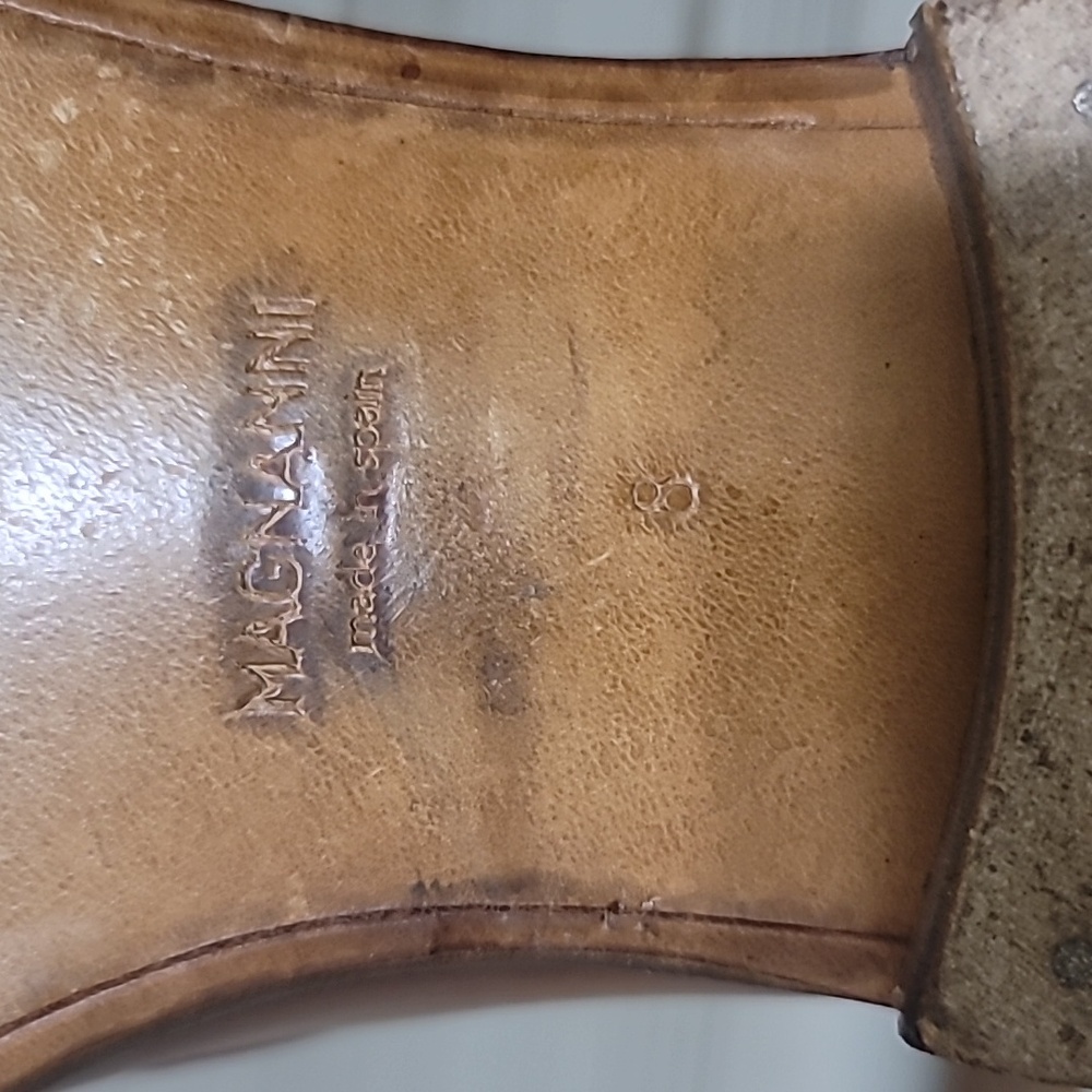 Magnanni Mens Brown Leather Loafers 8M. - Picture 8 of 14